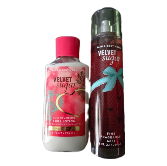 Bath & Body Works Other - Bath & Body Pink Velvet Sugar Moisturizer Body Spray Set